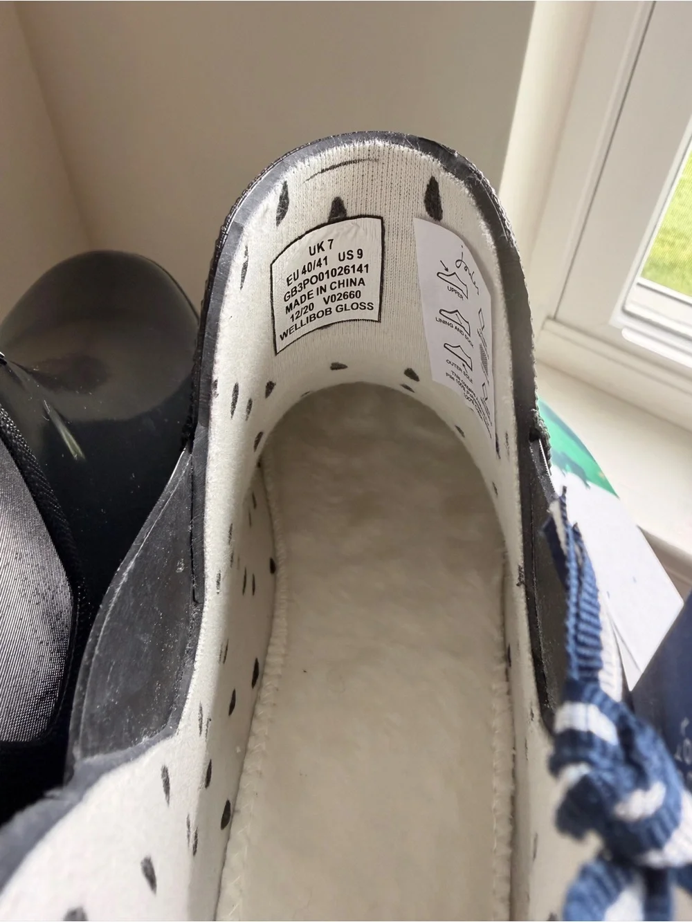Joules Rosalind Wellibob Gloss Rain Boot Size 9
